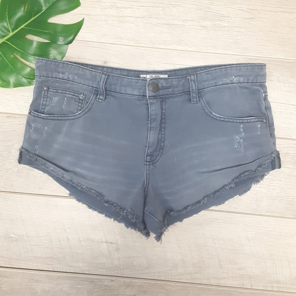 Free People Pants - Free People distressed raw hem denim shorts